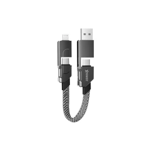 Xpower 60W 6 in1 Sync & Charge Mini Cable 15 cm - Gray