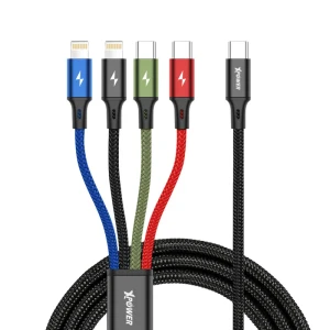Xpower 4CL 4in1 Cable 1.2M Type-C - Black-4895246607443