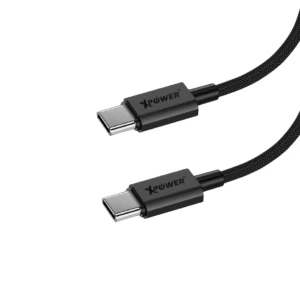 XPower CC60B 1.2m Aluminium Alloy 60W Type-C ToType-C Sync & Charge Cable - 4895246607528
