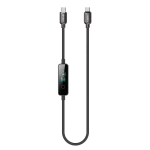 XPower SONAR SR240 TFT Display Zinc Alloy 240W Type-C>Type-C Sync & Charge Cable- Gray