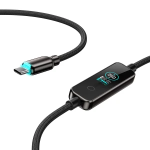 XPower SONAR SR240 TFT Display Zinc Alloy 240W Type-C>Type-C Sync & Charge Cable- Gray