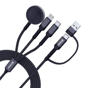 Xpower 60W 6in1 Cable For Phone & Watch - Black