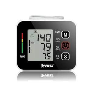 XPower BP3 W02 Wrist Blood Pressure Monitor Set White-4895246613604