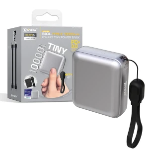Xpower 10000mah Tiny 20w Power Bank - Grey