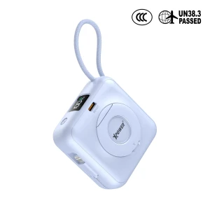 XPower MINI CORE S1052 Type-C Digital Display 10000mAh PD+PPS Magnetic Power Bank  - Sky Blue
