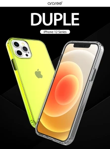 Araree Duple Case For iPhone 12 & 12 Pro - Neon Yellow