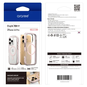 Araree Duple Air Magsafe Case For iPhone 16 Pro - Pink