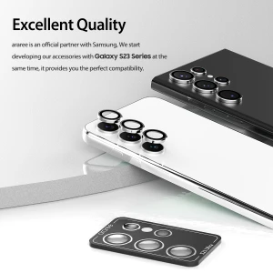 Araree Metal Ring C-Subcore Camera Lens Protector For Samsung Galaxy S23 Ultra -Clear