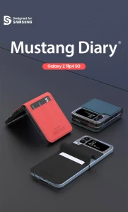 Araree Mustang Diary Case For Z FliP 4 - Black