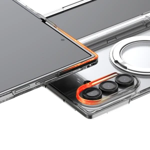 Araree Nukin 360 Magsafe Stand Case With Hinge Protection For Samsung Galaxy Z Fold 7 - Clear