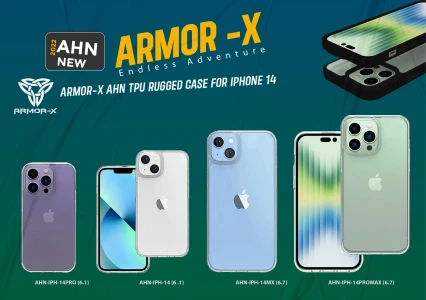 Armor-X Ahn Shockproof Protective Case For iPhone 14 Pro Max - - Clear-4897047442940
