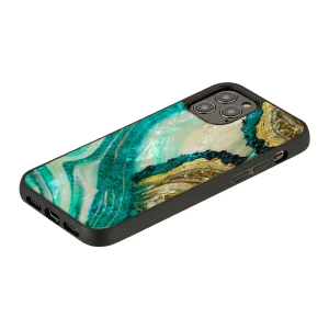 Ikins Case For iPhone 12 Pro Max - Aqua Agate