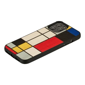 Man & Wood Case For iPhone 12 Pro Max - Mondrian Wood