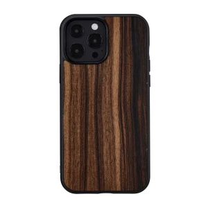 Inmok Man & Wood Series Cover For iPhone 13 Pro Max (6.7) - Ebony