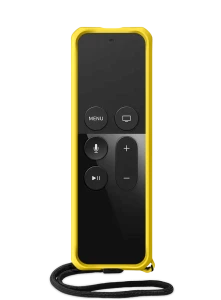 Itskins Spectrum Solid﻿﻿﻿ Series Case Antimicrobial For Apple Tv 4K Remote Control - Yellow-4894465080624