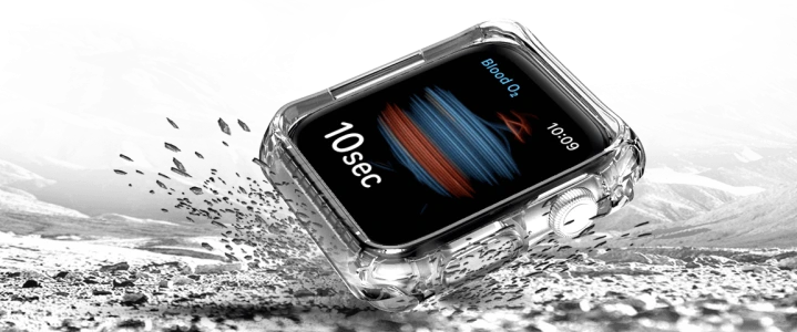 Itskins Spectrum Clear Combo Watch Belt And Bumper Case Set For Apple Watch 40/41Mm - Transparent-4894465648237