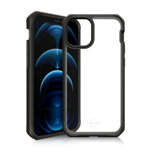 Itskins Feroniabio Pure Case For iPhone 12 Pro Max 2M Anti Shock - Black And Transparent-4894465756598