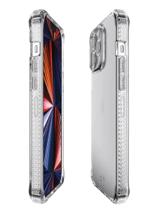 Itskins Spectrum Clear﻿﻿﻿﻿ Antimicrobial Case 3M Drop Safe For iPhone 13 Pro (6.1) - Transparent-4894465207458