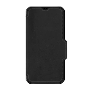 Itskins Hybrid Folio Series Cover For iPhone 13 Pro (6.1) -Black With Real Leather-4894465990770