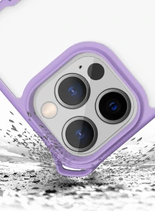 Itskins Hybrid Sling Series Cover For iPhone 13 Pro (6.1) - Light Purple And Transparent-4894465825157