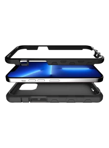 Itskins Supreme Solid - Antimicrobia Series Cover For iPhone 13 Pro (6.1) - Charcoal Black-4894465096496