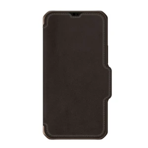 Itskins Hybrid Folio Series Cover For iPhone 13 Pro Max (6.7) - Brown With Real Leather-4894465478896