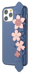 Kingxbar Refreshing GriP Case With Swarovski Crystals For iPhone 12 Pro Max - Blue