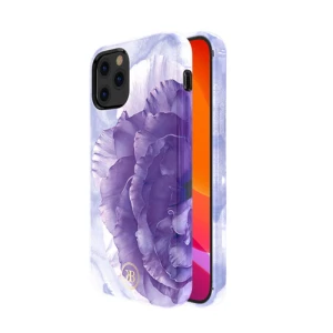 Kingxbar Peony Flower Case For iPhone 12 Pro Max - Purple