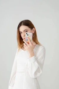Kingxbar Brilliant Series Case For iPhone 13 Pro -Pink