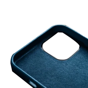 Melkco-Origin Paris Series Clemence Leather Regal Cover Case For iPhone 13 Pro - Lake Blue