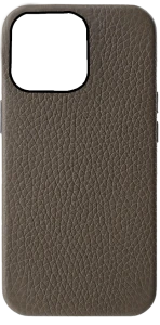 Melkco-Origin Paris Series Clemence Leather Regal Cover Case For iPhone 13 Pro Max - Grey