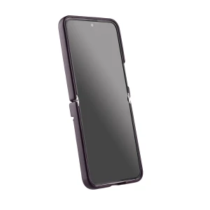 Melkco Origin Series PU Leather Regal Snap Pro Cover Case for Samsung Galaxy Flip 6 - Dark Purple